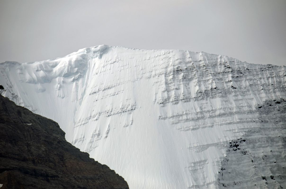 25 Mount Robson North Face Close Up From Helicopter Just Before Landing At Robson Pass